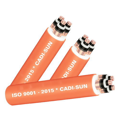 Cáp 3 lõi, màn chắn băng đồng, không giáp 12/20(24)kV